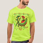 Cinco colorwave lichtgroen t-shirt (Voorkant)