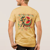 Cinco colorwave mosterd Tri-Blend shirt (Achterkant)