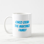 Cinco Crew Gepersonaliseerde achternaam Koffiemok (Links)