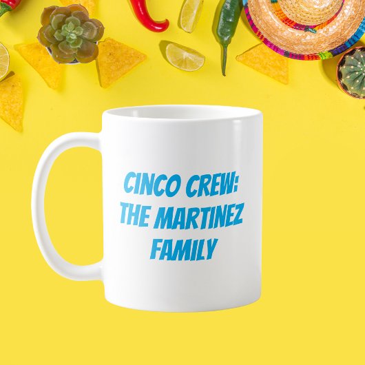 Cinco Crew Gepersonaliseerde achternaam Koffiemok