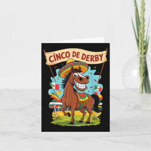 Cinco De Derby Funny Horse Racing Derby De Mayo Kaart