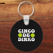 Cinco de dinko - grappige pickle ball sleutelhanger (Voorkant)