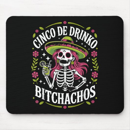 Cinco de Drinko Achos Cinco de Mayo Mexicaanse par Muismat (Voorkant)