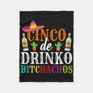 Cinco de Drinko Achos Cinco de Mayo Party Vrouwen  Fleece Deken