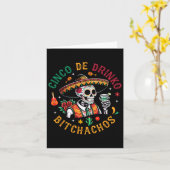 Cinco de Drinko Achos Funny Cinco de Mayo Drink Kaart (Gele Bloem)