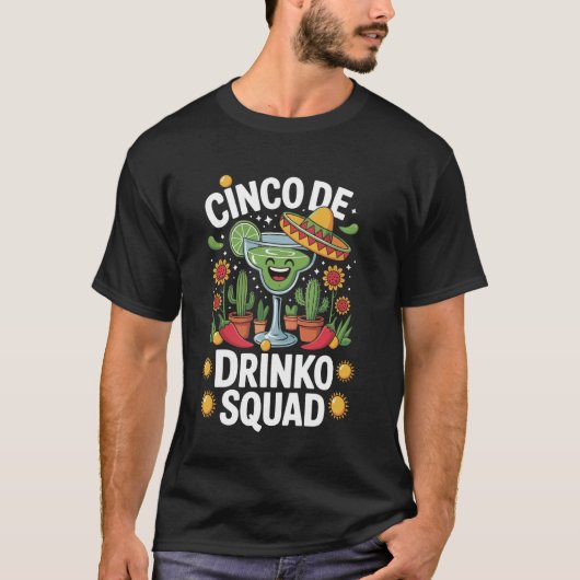 Cinco De Drinko Bende T-shirt (Voorkant)