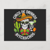 Cinco De Drinko Bitchachos Aankondigingskaart (Achterkant)