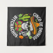 Cinco De Drinko Bitchachos Wandkleed (Voorkant (horizontaal))