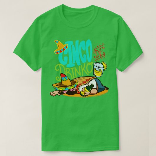 Cinco de Drinko Cinco de Mayo Party Mexican May 5 T-shirt (Design voorkant)