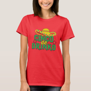 Cinco de Drinko Fiesta Sombrero T-Shirt