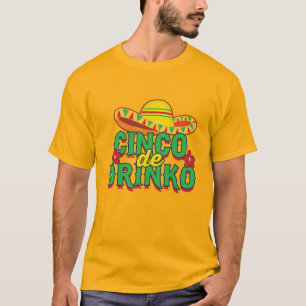 Cinco de Drinko Fiesta Sombrero T-shirt