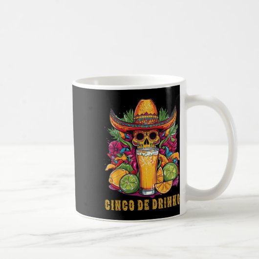 Cinco De Drinko Funny Cinco De Mayo Partij Drink Koffiemok (Rechts)
