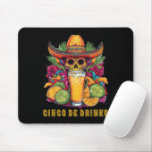 Cinco De Drinko Funny Cinco De Mayo Partij Drink Muismat (Met muis)