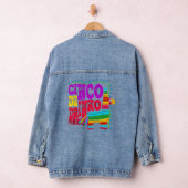 Cinco De Drinko Funny Mexican Drink Idea Denim Jacket (Hangar)