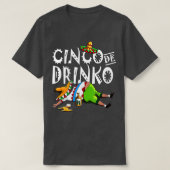 Cinco De Drinko Mexican Sombrero Mustache Mexico T-shirt (Design voorkant)