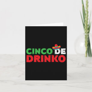 Cinco de Drinko Shirt Mannen Vrouwen Cinco de Mayo Kaart