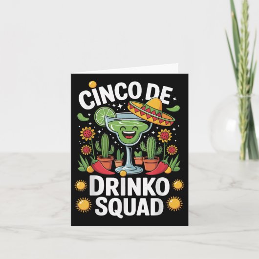 Cinco De Drinko Squad Kaart (Voorkant)