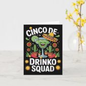 Cinco De Drinko Squad Kaart (Gele Bloem)