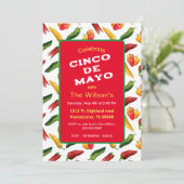 Cinco de May chilies Kaart (Staand voorkant)