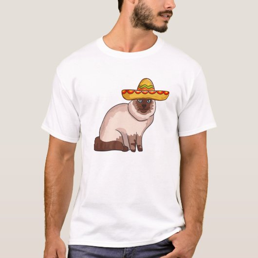 Cinco De Mayo 2020 Funny Mexican Siamese Cat T-shirt (Voorkant)