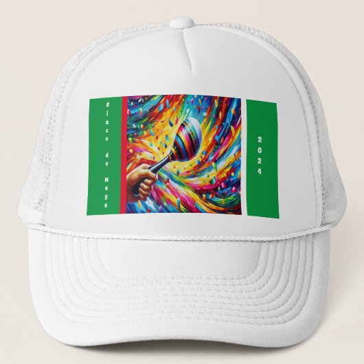 Cinco de Mayo 2024 Maraca Trucker Pet (Voorkant)