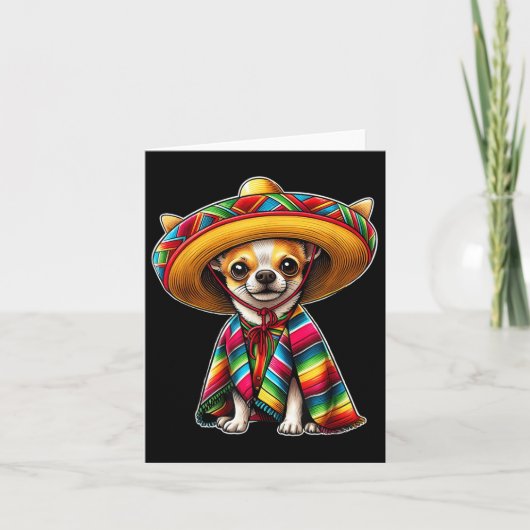 Cinco De Mayo 2025 Chihuahua Hondenliefhebber Somb Kaart (Voorkant)