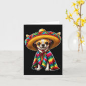 Cinco De Mayo 2025 Chihuahua Hondenliefhebber Somb Kaart (Gele Bloem)