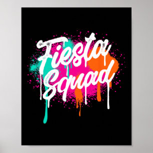 Cinco de Mayo 2025 Fiesta Squad Fiesta Mexicaanse  Poster