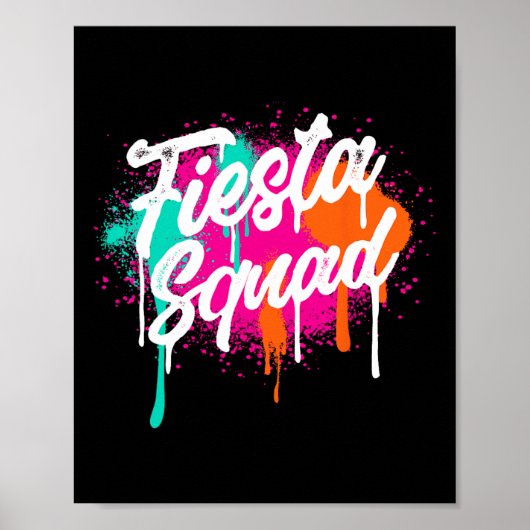 Cinco de Mayo 2025 Fiesta Squad Fiesta Mexicaanse Poster (Voorkant)