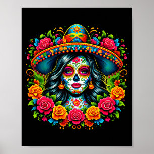 Cinco de mayo 2025 Mexicaans feest 5 de mei meisje Poster