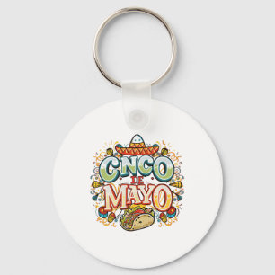 Cinco de Mayo 2025 Mexicaanse partij Taco Sombrero Sleutelhanger