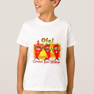 Cinco de Mayo 3 DansChili Peppers-Schattig T-shirt