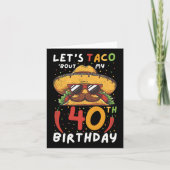 Cinco de Mayo 40e verjaardag Taco Leeftijd 40 Mexi Kaart (Voorkant)