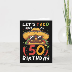 Cinco de Mayo 50e verjaardag Taco Leeftijd 50 Mexi Kaart