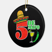 Cinco De Mayo 5 Cinco De Mayo Mexican Fiesta Keramisch Ornament (Links)
