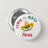  Cinco de Mayo 5 Festival Ronde Button 5,7 Cm (Voorkant /achterkant)