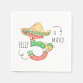 Cinco de Mayo #5 in Sombrero, Maracas Servet (Voorkant)