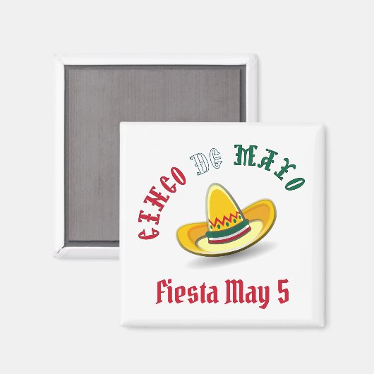 Cinco de Mayo 5 mei Fiesta Magneet (Voorkant / Achterkant)