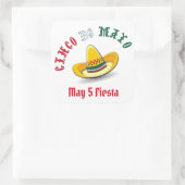 Cinco de Mayo 5 mei Fiesta Vierkante Sticker (Tas)