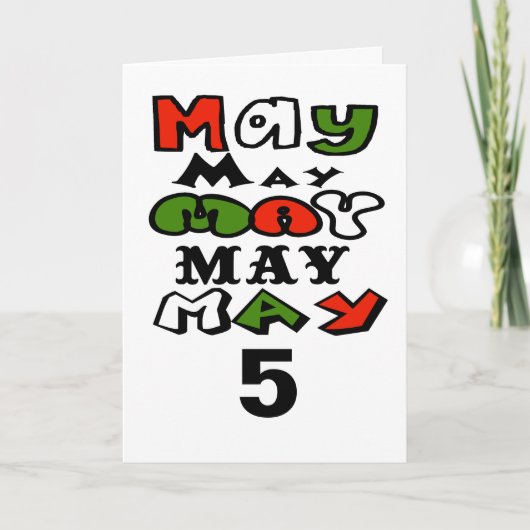 Cinco de Mayo (5 mei) Kaart voor aanpassing (Voorkant)