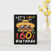 Cinco de Mayo 60e verjaardag Taco 60 jaar Mexicaan Kaart (Gele Bloem)
