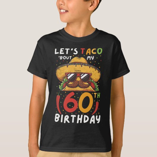 Cinco de Mayo 60e verjaardag Taco 60 jaar Mexicaan T-shirt (Voorkant)