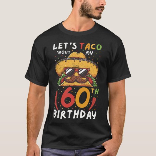 Cinco de Mayo 60e verjaardag Taco 60 jaar Mexicaan T-shirt (Voorkant)