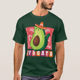 Cinco De Mayo Avocado Cat Cute Avocato Gift T-shir T-shirt