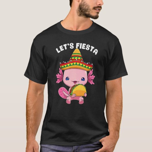 Cinco De Mayo Axolotl Taco Cute Mexican Axolotl Le T-shirt (Voorkant)