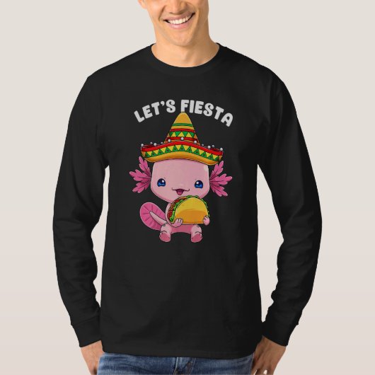 Cinco De Mayo Axolotl Taco Cute Mexican Axolotl Le T-shirt (Voorkant)
