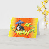 Cinco de Mayo - Ay ChWowWow! - Chihuahua Kaart (Gele Bloem)