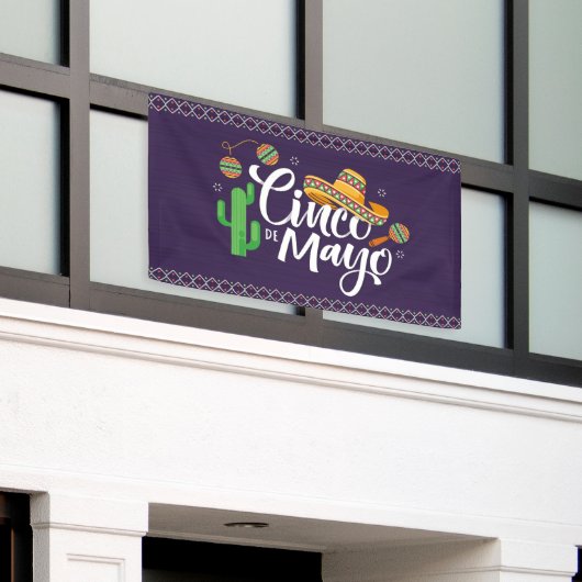 Cinco De Mayo Banner (Buitenkant Gebouw)