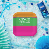 Cinco De Mayo BBQ-feest Papieren Bordje (Feest)