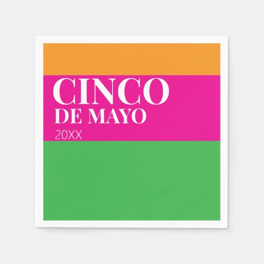 Cinco De Mayo BBQ-feest  Servet (Voorkant)